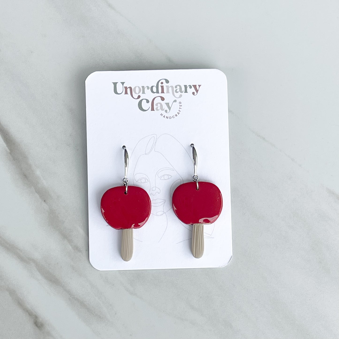 Candy Apple Earrings