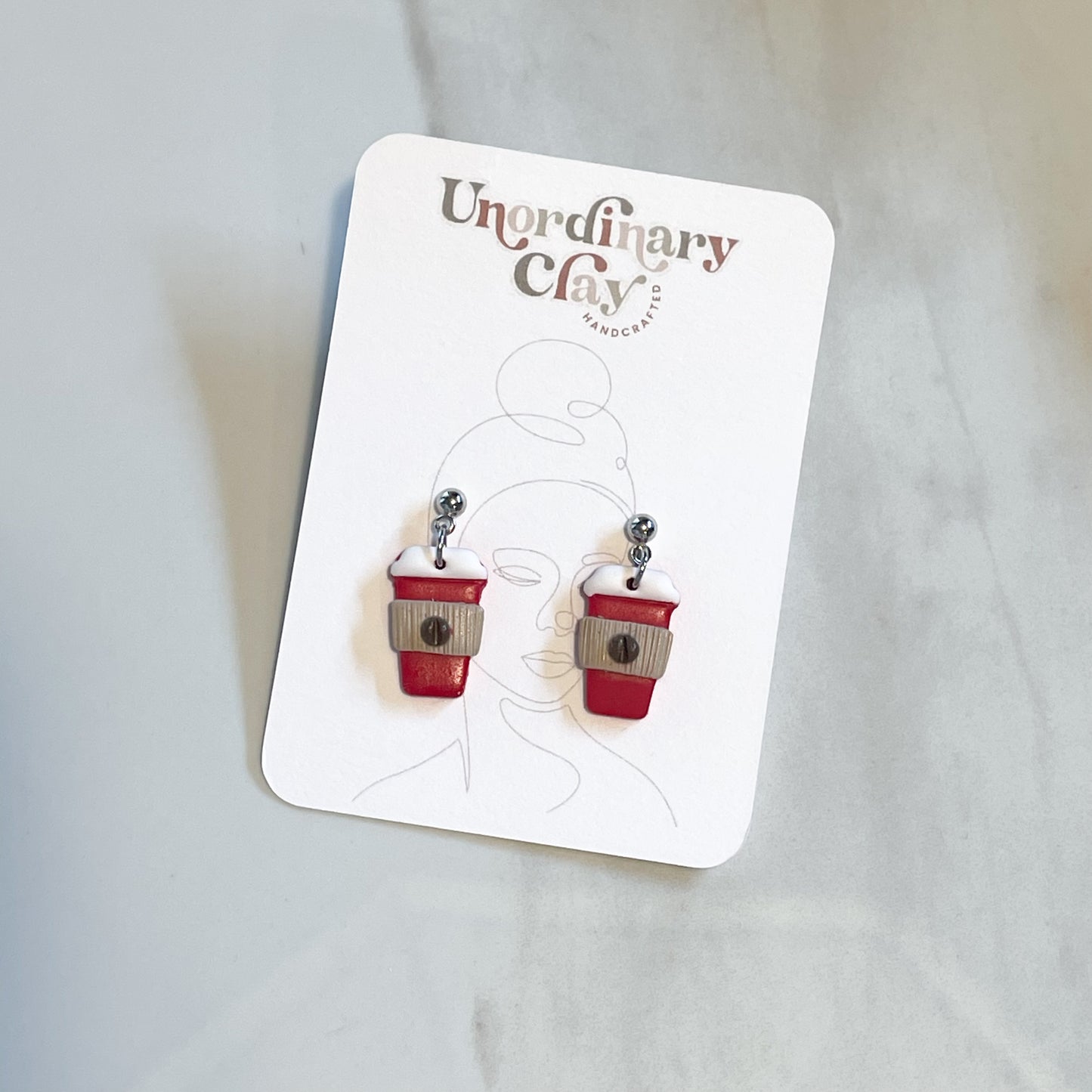 Holiday Coffee Earrings