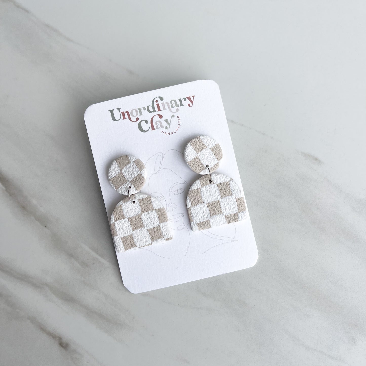 Checkered Earrings